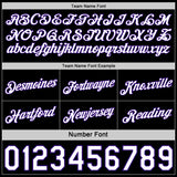 Custom Reversible Purple White-Black Double Side Star Sublimation Basketball Suit Jersey