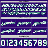 Custom Reversible Purple White-Kelly Green Double Side Star Sublimation Basketball Suit Jersey
