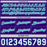 Custom Reversible Purple White-Teal Double Side Star Sublimation Basketball Suit Jersey