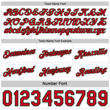 Custom Reversible Green Cream-Red Double Side Star Sublimation Basketball Suit Jersey