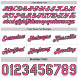 Custom Reversible Green White-Pink Double Side Star Sublimation Basketball Suit Jersey