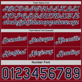 Custom Reversible Crimson Navy-White Double Side Star Sublimation Basketball Suit Jersey