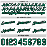 Custom Reversible Kelly Green Black-White Double Side Star Sublimation Basketball Suit Jersey