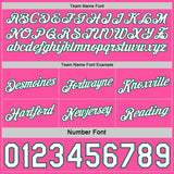 Custom Reversible Kelly Green Pink-White Double Side Star Sublimation Basketball Suit Jersey