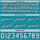 Custom Reversible Teal White-Black Double Side Star Sublimation Basketball Suit Jersey