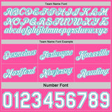 Custom Reversible Teal White-Pink Double Side Star Sublimation Basketball Suit Jersey