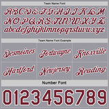 Custom Reversible Burgundy White-Gray Double Side Star Sublimation Basketball Suit Jersey