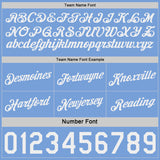 Custom Reversible Lakes Blue White Double Side Star Sublimation Basketball Suit Jersey