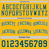 Custom Green Gold-White Side Panel Geometric Chevron Reversible Double Side Sublimation Basketball Set Jersey