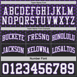 Custom Black White-Purple Side Panel Stripe Gradient Geometric Honeycomb Reversible Double Side Sublimation Basketball Set Jersey