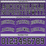 Custom Black White-Purple Side Panel Stripe Gradient Geometric Honeycomb Reversible Double Side Sublimation Basketball Set Jersey