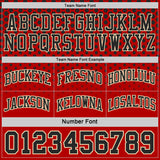 Custom Black Red-Cream Side Panel Stripe Gradient Geometric Honeycomb Reversible Double Side Sublimation Basketball Set Jersey