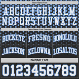 Custom Black White-Light Blue Side Panel Stripe Gradient Geometric Honeycomb Reversible Double Side Sublimation Basketball Set Jersey