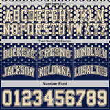 Custom Navy-Cream Side Panel Stripe Gradient Geometric Honeycomb Reversible Double Side Sublimation Basketball Set Jersey