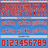 Custom Red Powder Blue-White Side Panel Stripe Gradient Geometric Honeycomb Reversible Double Side Sublimation Basketball Set Jersey
