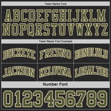 Custom Black Olive-Cream Digital Camo Side Panel Stripe Reversible Double Side Sublimation Basketball Set Jersey