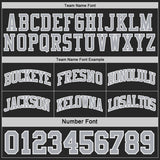Custom Black Gray-White Arctic Camo Side Panel Stripe Reversible Double Side Sublimation Basketball Set Jersey