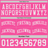 Custom Pink-White Camo Side Panel Stripe Reversible Double Side Sublimation Basketball Set Jersey