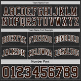 Custom Black(Cream) Brown-White Camo Side Panel Stripe Reversible Double Side Sublimation Basketball Set Jersey
