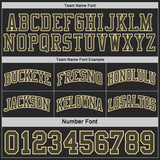Custom Black Olive-Cream Camo Side Panel Stripe Reversible Double Side Sublimation Basketball Set Jersey
