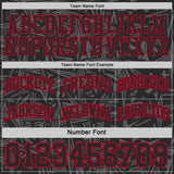 Custom Black Red-White Side Panel Stripe Stars Geometric Shatter Starburst Reversible Double Side Sublimation Basketball Set Jersey