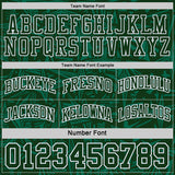 Custom Green White-Gold Side Panel Stripe Stars Geometric Shatter Starburst Reversible Double Side Sublimation Basketball Set Jersey