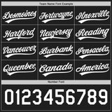 Custom Black-White Reversible Button-Down Baseball Jersey