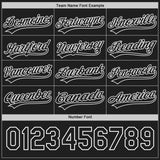 Custom Black-White Reversible Button-Down Baseball Jersey