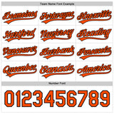 Custom Black-Orange Reversible Button-Down Baseball Jersey