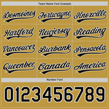 Custom Black White-Old Gold Reversible Button-Down Baseball Jersey