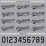 Custom Black White-Gray Reversible Button-Down Baseball Jersey
