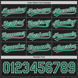 Custom Black Kelly Green-White Reversible Button-Down Baseball Jersey