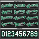 Custom Black Kelly Green-White Reversible Button-Down Baseball Jersey