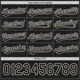 Custom Black-Cream Reversible Button-Down Baseball Jersey