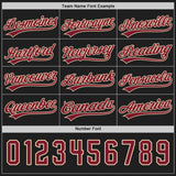 Custom Black Crimson-City Cream Reversible Button-Down Baseball Jersey
