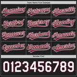 Custom Black Crimson-White Reversible Button-Down Baseball Jersey