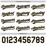 Custom Black Vegas Gold-White Reversible Button-Down Baseball Jersey