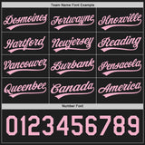 Custom Black-Light Pink Reversible Button-Down Baseball Jersey