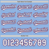 Custom Red Light Blue Reversible Button-Down Baseball Jersey