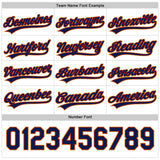 Custom Red Navy White-Old Gold Reversible Button-Down Baseball Jersey