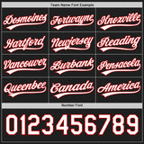 Custom Red White-Black Reversible Button-Down Baseball Jersey