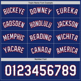 Custom Royal Light Blue Reversible Button-Down Baseball Jersey