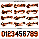 Custom Orange Black-White Reversible Button-Down Baseball Jersey