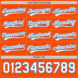 Custom Orange White-Electric Blue Reversible Button-Down Baseball Jersey