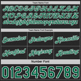 Custom Black Kelly Green Pinstripe-White Side Panels Reversible Double Side Sublimation Basketball Set Jersey