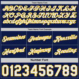 Custom Navy Gold Pinstripe-White Side Panels Reversible Double Side Sublimation Basketball Set Jersey