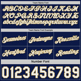 Custom Navy Old Gold Pinstripe-White Side Panels Reversible Double Side Sublimation Basketball Set Jersey