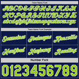 Custom Navy Neon Green Pinstripe-White Side Panels Reversible Double Side Sublimation Basketball Set Jersey