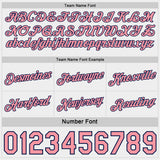 Custom Navy Medium Pink Pinstripe-White Side Panels Reversible Double Side Sublimation Basketball Set Jersey