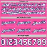 Custom Royal White Pinstripe-Pink Side Panels Reversible Double Side Sublimation Basketball Set Jersey
